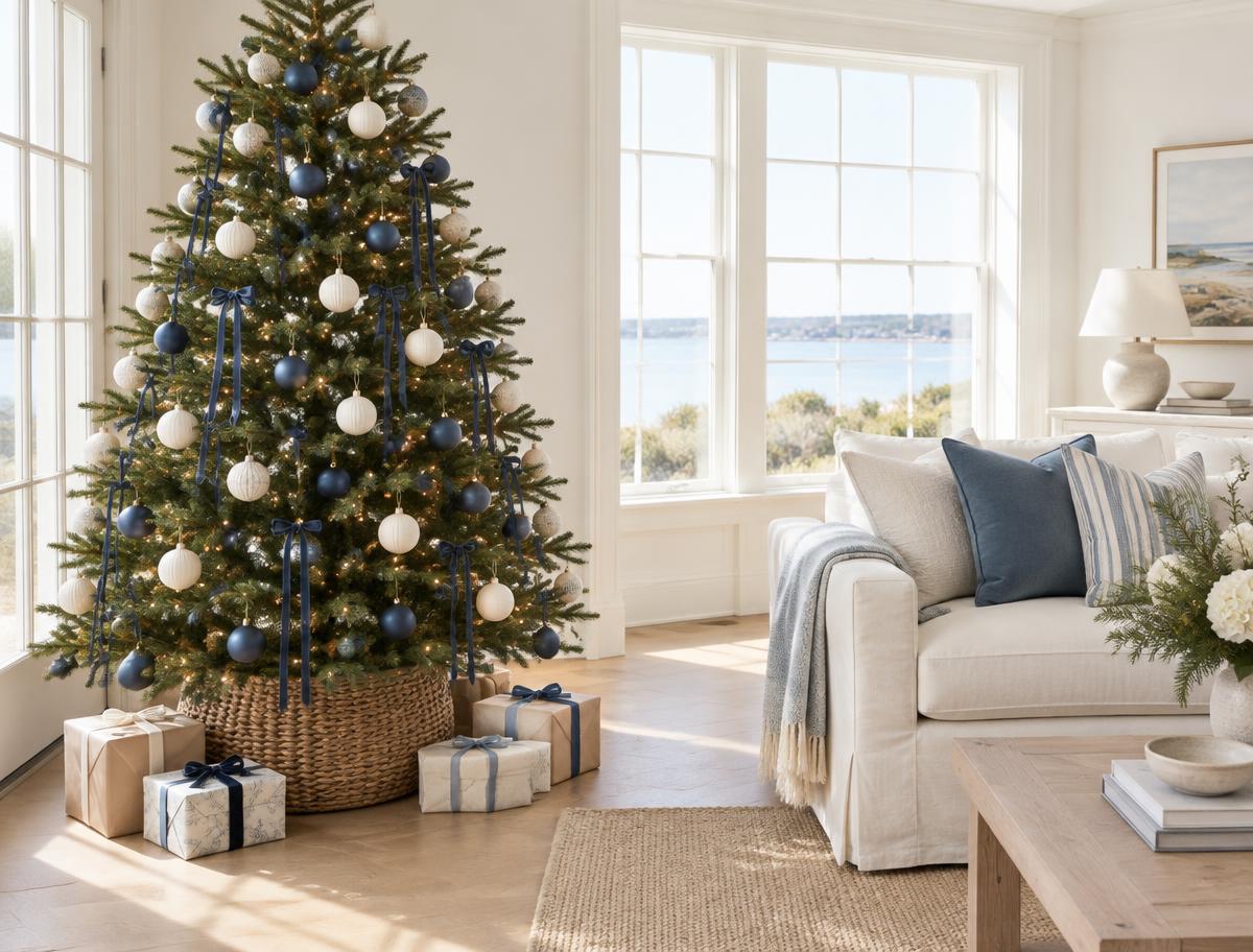 Seasonal Coastal: a blue-led coastal interior